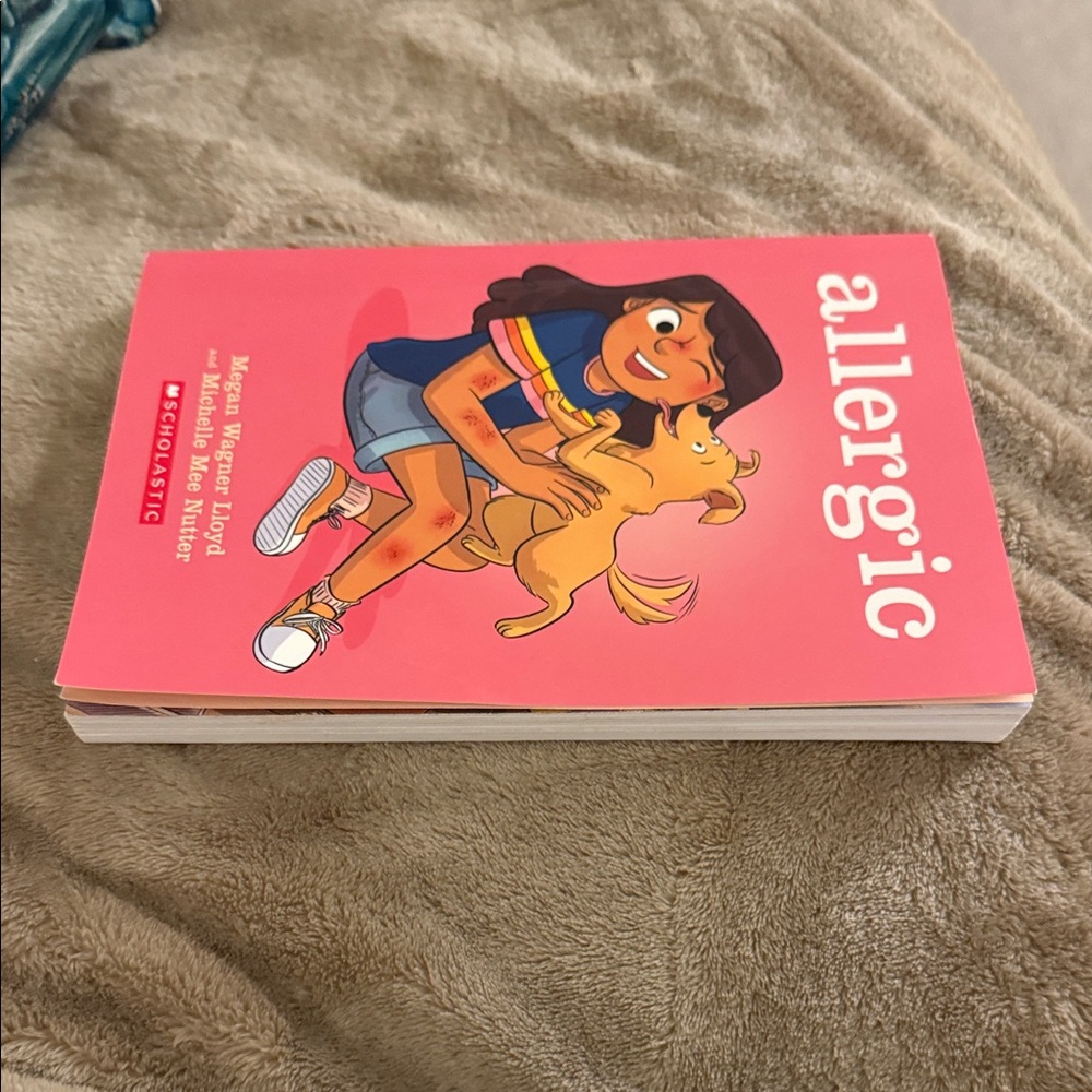 Scholastic Pink 'Allergic' Book with Illustrations - Picture 4 of 4